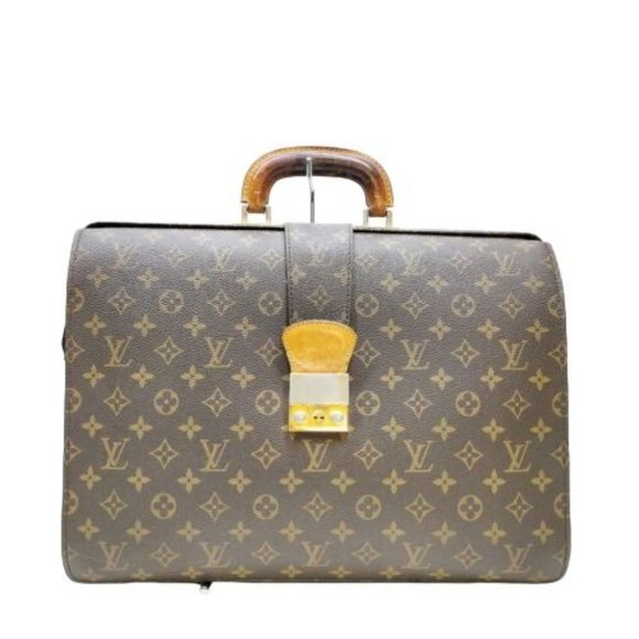 00345247# Louis Vuitton Brief Case Serviette Fermoir Monogram - Picture 1 of 10